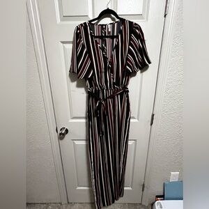 Striped Jumpsuit